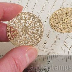 30mm Round Filigree Ceiling Compass Rose