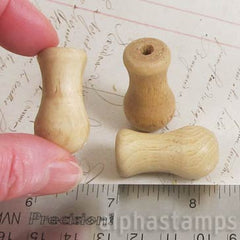 32mm Tall Wooden Vase Beads