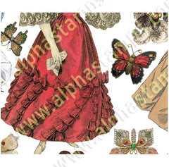 1830s Gents & Ladies Fashion #2 Collage Sheet