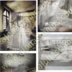 Ghosts in Abandoned Rooms Collage Sheet