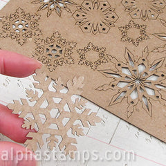 Chipboard Snowflake Shape Set*