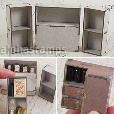 1:12 Scale Apothecary Cabinet