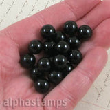 10mm Black Acrylic Marbles