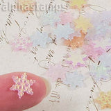 10mm Iridescent Color Snowflakes