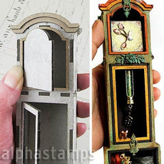 3D Grandfather Clock - 1:12 Scale