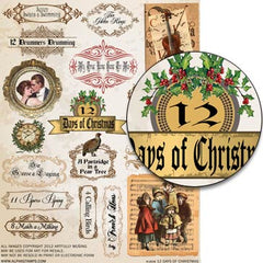 12 Days of Christmas Collage Sheet