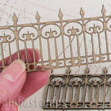 1.75 Inch Tall Wrought Iron Fence