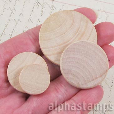 Set of 1/8 Inch Wooden Discs