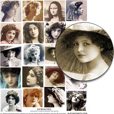 20 Beauties Collage Sheet