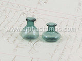 Petite Green Glass Bottle or Vase