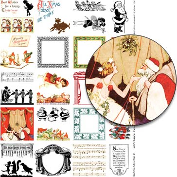 2 Inch Borders Collage Sheet | Alpha Stamps