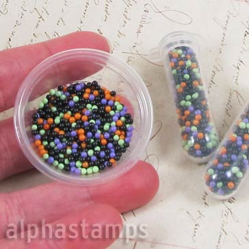 2mm Halloween Mix Tiny Faux Candy