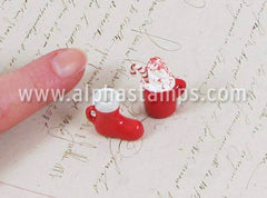 Red & White Santa Boot Mug