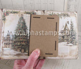 Sepia Christmas Background Papers Set