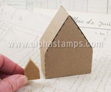 Tiny 3D House Ornaments - Set of 3