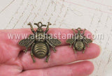 Giant Bronze Bee Charm