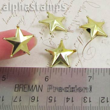 Small 3D Gold Star Tree Topper