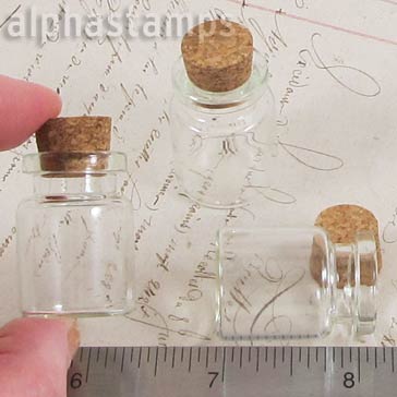 Chunky 30mm Tall Bottle with Cork