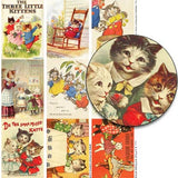 3 Little Kittens ATCs Collage Sheet