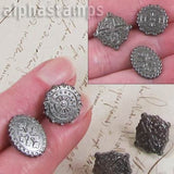 Mixed Shape Embossed Metal Brads