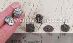 Mixed Shape Embossed Metal Brads