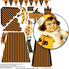 3D Halloween Tent Collage Sheet