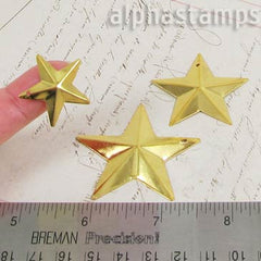 3D Gold Star Set - 3 Sizes