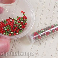 Mixed Color Acrylic Pearls - 3mm