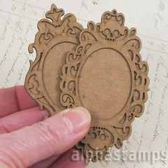 Gothic Frames for Oval Cabochons - 40x30mm