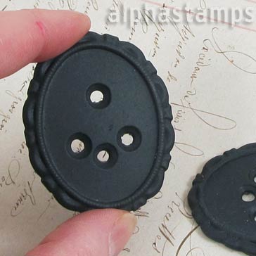 40x30mm Black Resin Cameo Setting