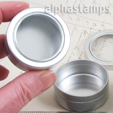 45mm Metal Tin with Clear Lid