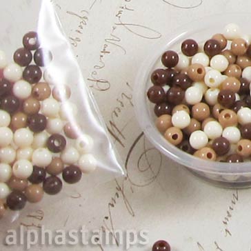 4mm Mini Chocolates Bead Mix