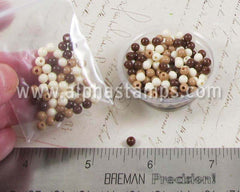 4mm Mini Chocolates Bead Mix