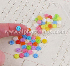Multicolor 6mm Round Buttons