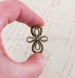Large Bronze Figure 8 Connector