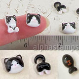 Black & White Cats & Fishbone Set