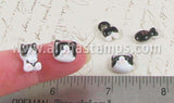 Black & White Cats & Fishbone Set