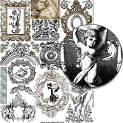 Cherub Frames Collage Sheet