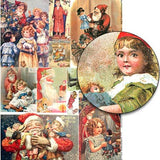 Christmas Dolls Collage Sheet