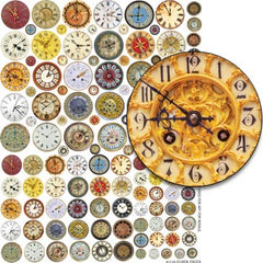 Clock Faces Collage Sheet