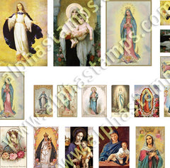 Devotional Candles & Prayer Cards Half Sheet