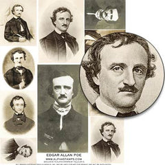 Edgar Allan Poe Collage Sheet