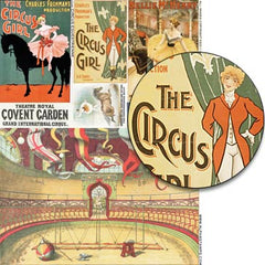 Circus Equestrienne Collage Sheet