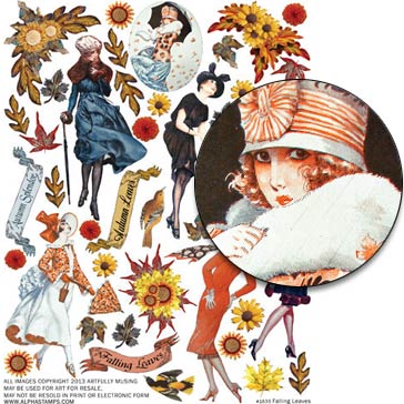 Falling Leaves Collage Sheet