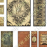 Fortune Teller Covers for Tiny Hidden Drawer Books Collage Sheet