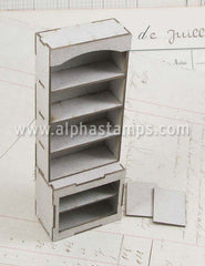 Short Arch Top Facade Bookcase - Half Scale