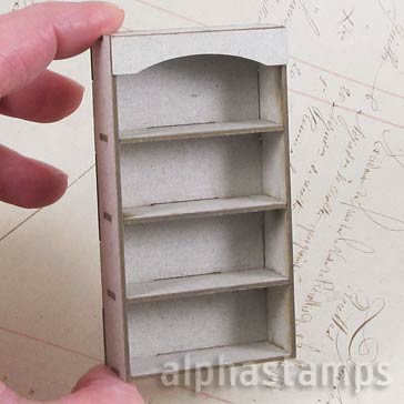 Short Arch Top Facade Bookcase - Half Scale