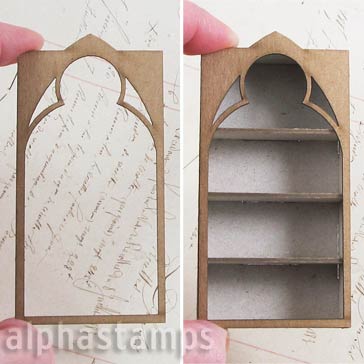 Gothic Bookcase Overlay - 1:24