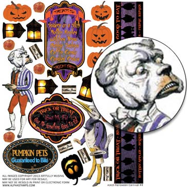 Halloween Carnival #4 Collage Sheet