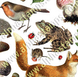 Into the Woods Flora & Fauna Collage Sheet